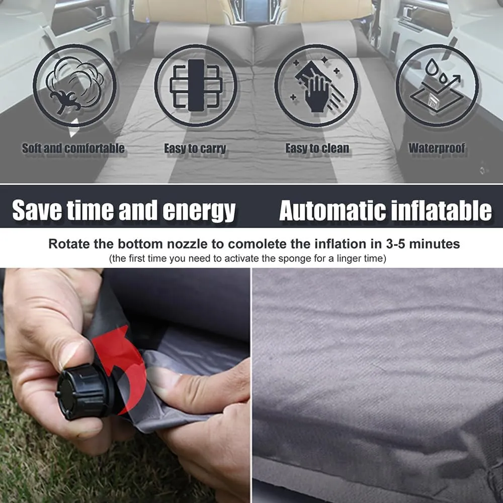 Car Automatic Inflatable Bed for Land Rover Evoque Cabriolet 2016 2017 2018 2019 2020 2021 2022 2023 2024, Portable Movable Thickened Trunk Sleeping Bed Outdoor Camping Hiking Air Mattress