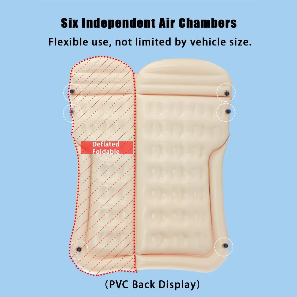 Car Inflatable Air Mattress for Nissan Xterra II 2008 2009 2010 2011 2012 2013 2014 2015 Portable Boot Air Mattress Cushion Outdoor Travel Camping Sleeping Gear Accessories,Black
