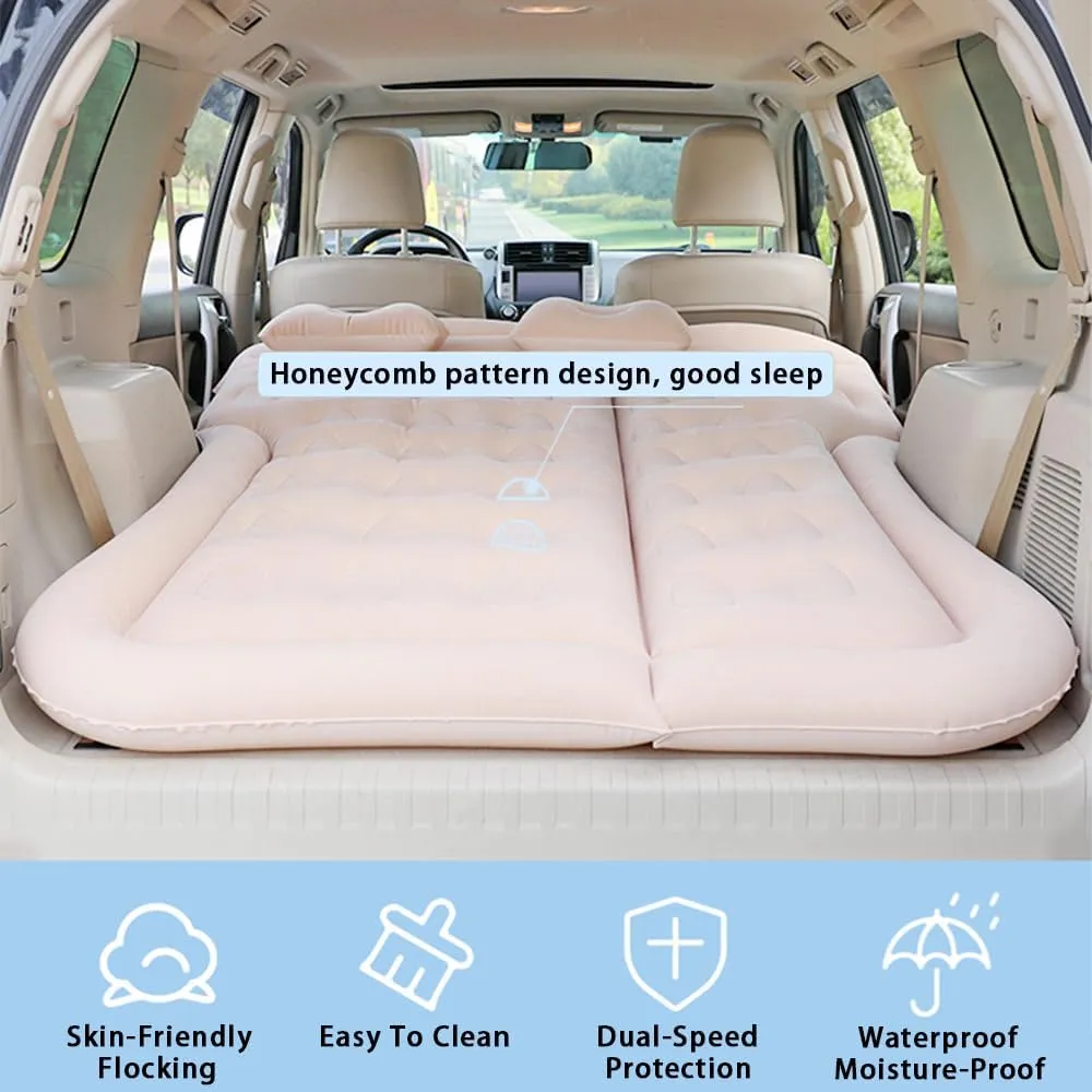 Car Inflatable Air Mattress for Seat Arona 2017 2018 2019 2020 2021 2022 2023 2024 Portable Boot Air Mattress Cushion Outdoor Travel Camping Sleeping Gear Accessories,Black