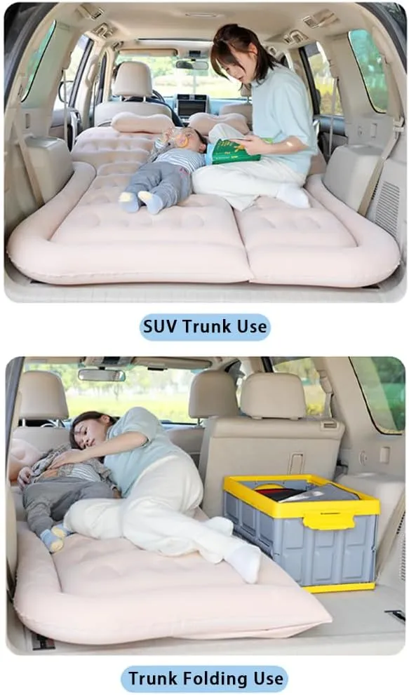 Car Inflatable Air Mattress for Seat Arona 2017 2018 2019 2020 2021 2022 2023 2024 Portable Boot Air Mattress Cushion Outdoor Travel Camping Sleeping Gear Accessories,Black