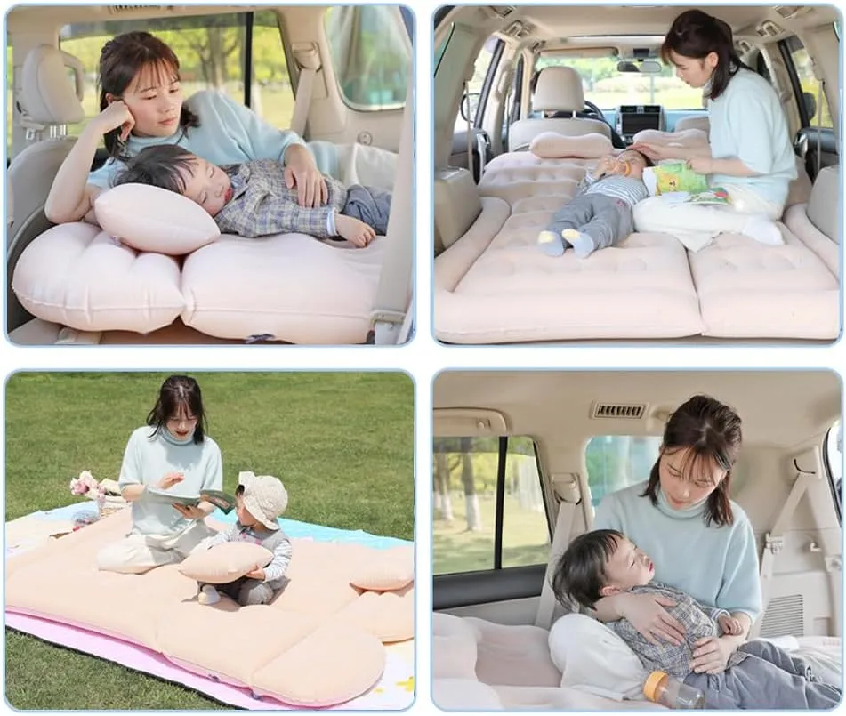 Car Inflatable Air Mattress for Seat Arona 2017 2018 2019 2020 2021 2022 2023 2024 Portable Boot Air Mattress Cushion Outdoor Travel Camping Sleeping Gear Accessories,Black