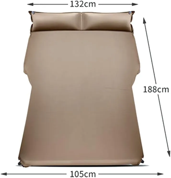 Car Inflatable Air Mattress for Volvo V60 2020 2021 2022 2023 2024 Portable Boot Air Mattress Cushion Outdoor Travel Camping Sleeping Gear Accessories,Brown