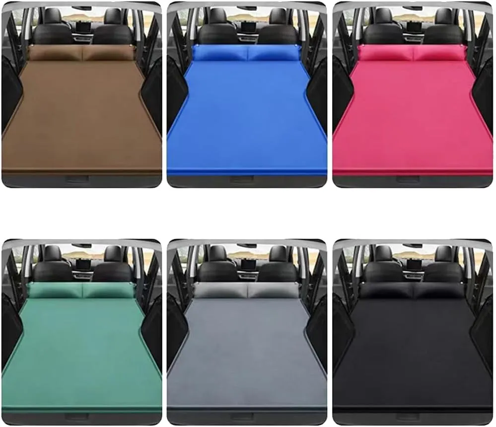 Car Inflatable Air Mattress for Volvo V60 2020 2021 2022 2023 2024 Portable Boot Air Mattress Cushion Outdoor Travel Camping Sleeping Gear Accessories,Brown