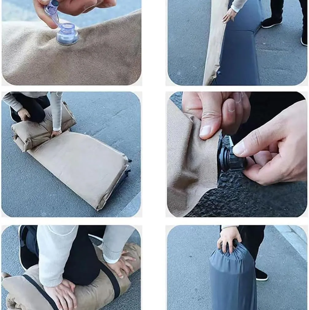 Car Inflatable Mattress, for Chevrolet Equinox/GMC Terrain Denali 2012-2017 Outdoor Camping Travel Portable Sleeping Pad AdjustableWear Resistant, Auto Accessories,A-Black