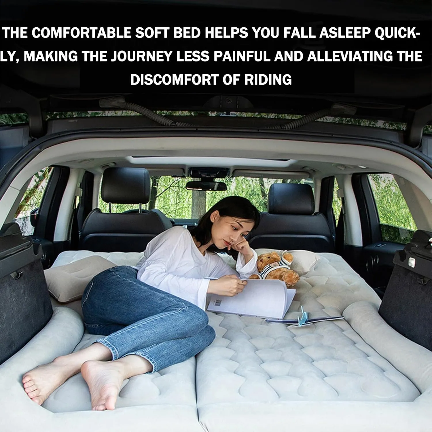 Car Inflatable Mattress for Chevrolet Statesman Veritas Rezzo Equinox G2X Trailblazer Outdoor Travel Inflatable Air Mattress Comfort and Durability Car Sleeping Mattress