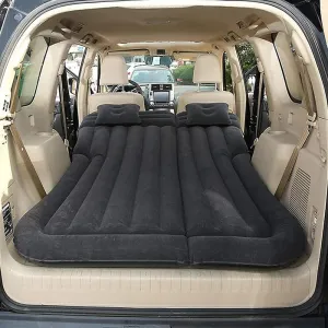 Car Inflatable Mattress for Mazda CX-9, Thickened Bed Cushion Camping Travel Sleeping Gear Back Seat Portable Air Pillow Inflator,Black-B, size:b