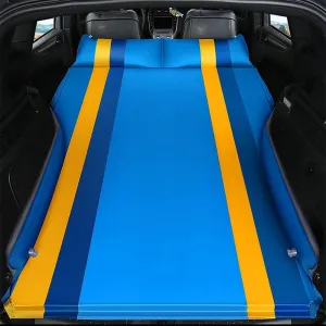 Car Inflatable Mattress for Smart 1990-2015 2016 2017 2018 2019 2020 2021 2022 2023 Self Inflating Sleeping Pad Thickened Air Bed Cushion Camping Travel Mattress Multifunctional,Blue-Yellow