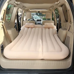 Car Inflatable Mattress for Toyota Corolla 2007 2008 2009 2010 2011 2012 Rear Trunk Air Cushion Camping Travel Folding Self Inflating Sleeping Pad Back Seat Air Mattresses,Beige