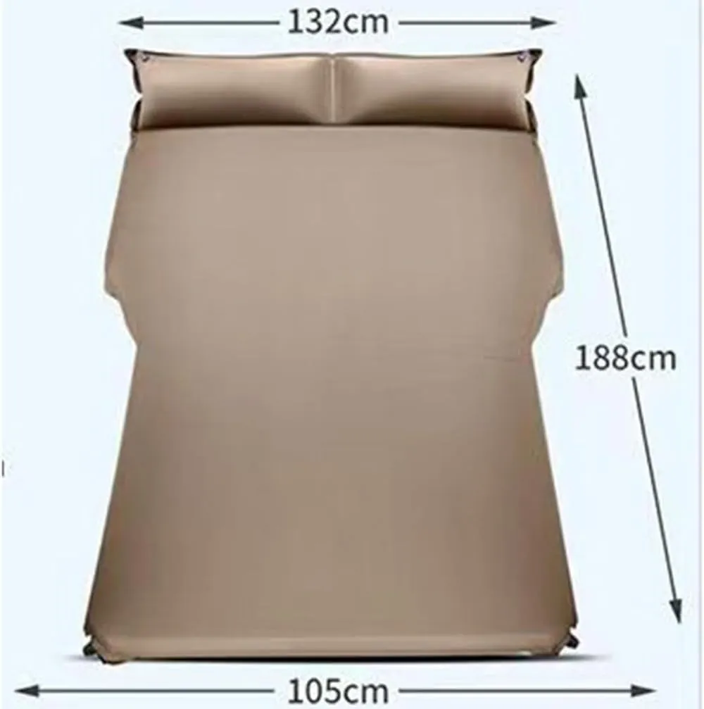Car Inflatable Mattress for Volkswagen ID.Buzz Bus 2022 Portable Flocking Air Mattress Camping Travel Mattress Auto Accessories,Blue