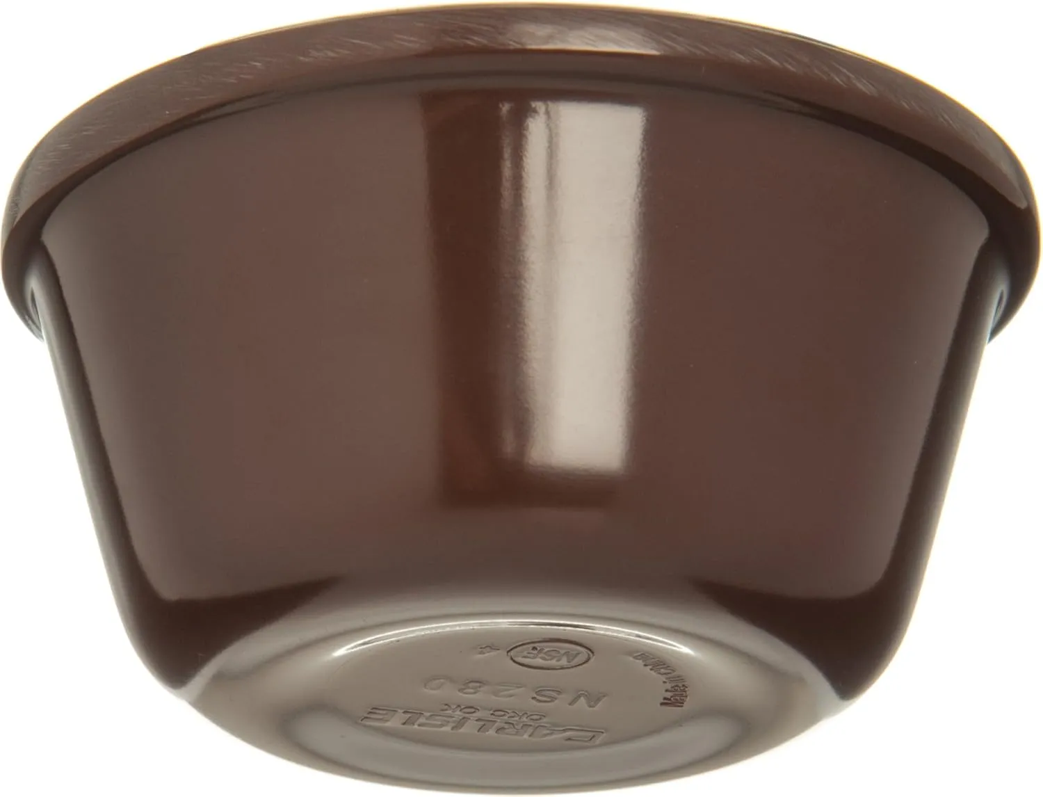 Carlisle FoodService Products Plastic Ramekins, Sauce Bowl For Catering, Kitchen, Restaurant, 3 Ounces, Chocolate, (Pack of 48)