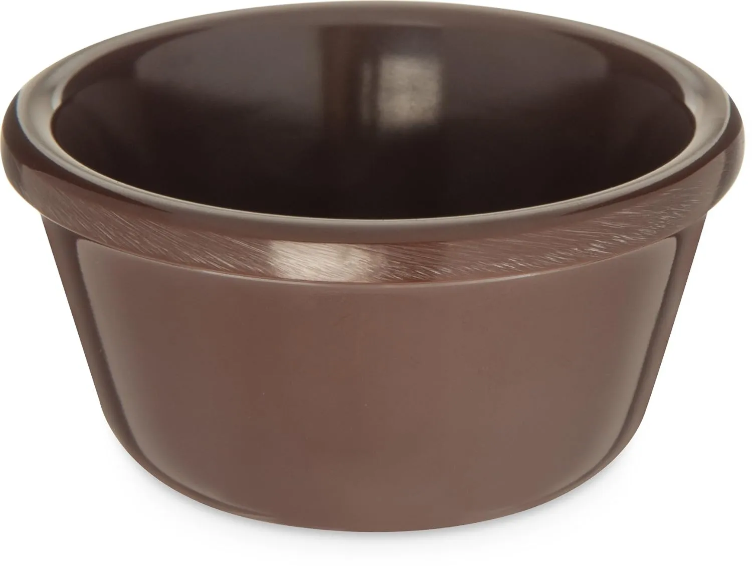 Carlisle FoodService Products Plastic Ramekins, Sauce Bowl For Catering, Kitchen, Restaurant, 3 Ounces, Chocolate, (Pack of 48)