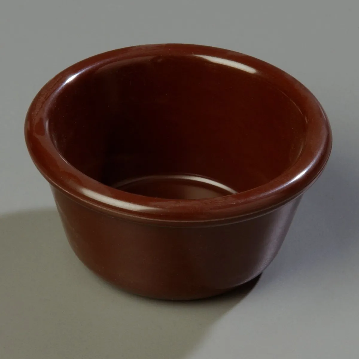 Carlisle FoodService Products Plastic Ramekins, Sauce Bowl For Catering, Kitchen, Restaurant, 3 Ounces, Chocolate, (Pack of 48)
