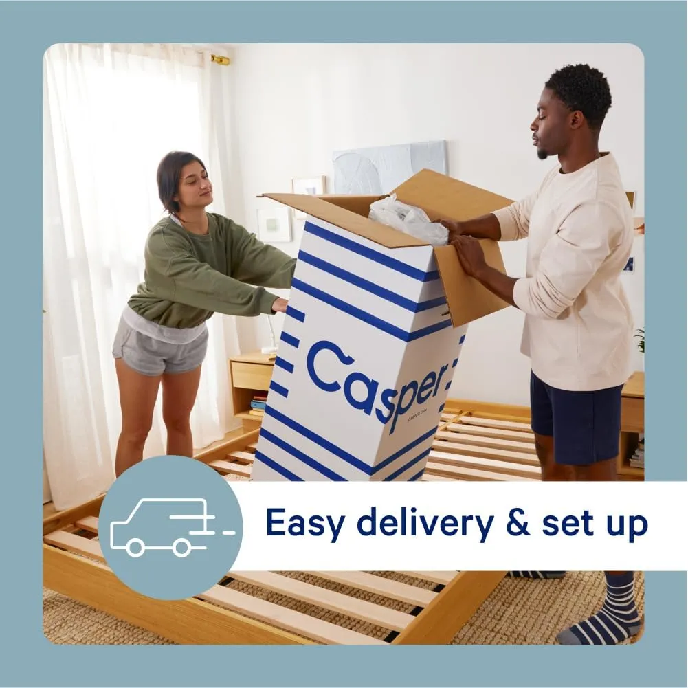 Casper Sleep Element, Queen Medium Firm Mattress - Memory Foam   Support - 100-Night Trial - CertiPUR-US Mattress, Grey