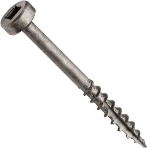 Centerline #7 x 1-1/2'' Pan Head Square Drive Pocket Hole Screws, Coarse Thread, Lube Finished, 200-Pack