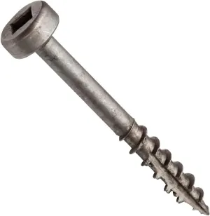Centerline #7 x 1-1/4'' Pan Head Square Drive Pocket Hole Screws, Coarse Thread, Lube Finished, 200-Pack