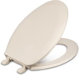 Centoco 1600-106 Elongated Plastic Toilet Seat, Standard Economy Model, Bone