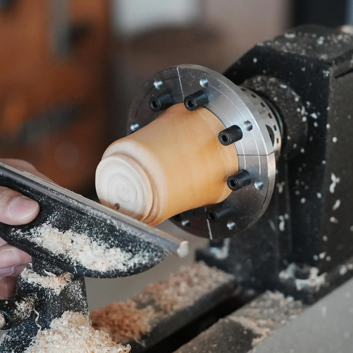 CK-2.75Z-FJ5 5" Flat Jaws with 16pcs Plug Screws for BMWOOD CK-2.75" Series Woodlathe Chuck, Woodturning tools.