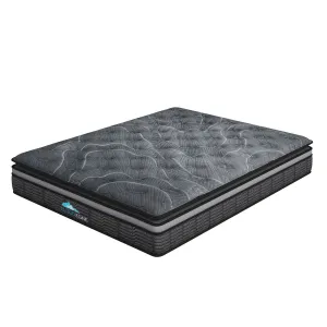 Cloud Zone Double Layer Euro Top Pocket Spring Mattress Plush Medium Firm 34cm - Queen