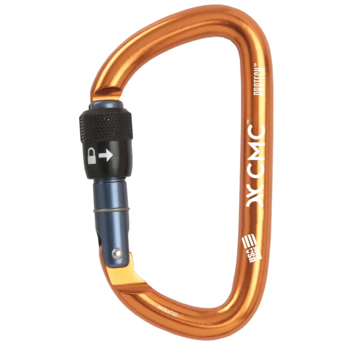 CMC ProTech Locking D Screw-Lock Carabiner