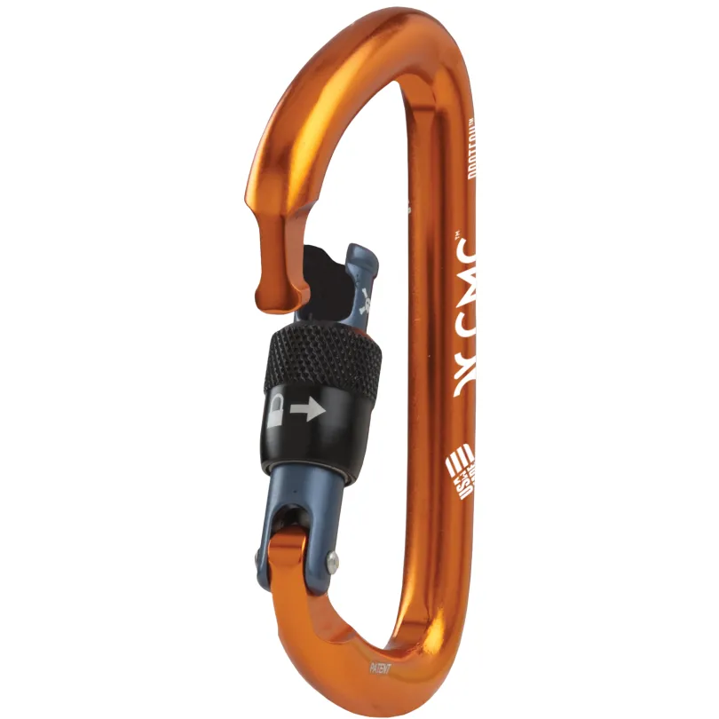 CMC ProTech Locking D Screw-Lock Carabiner