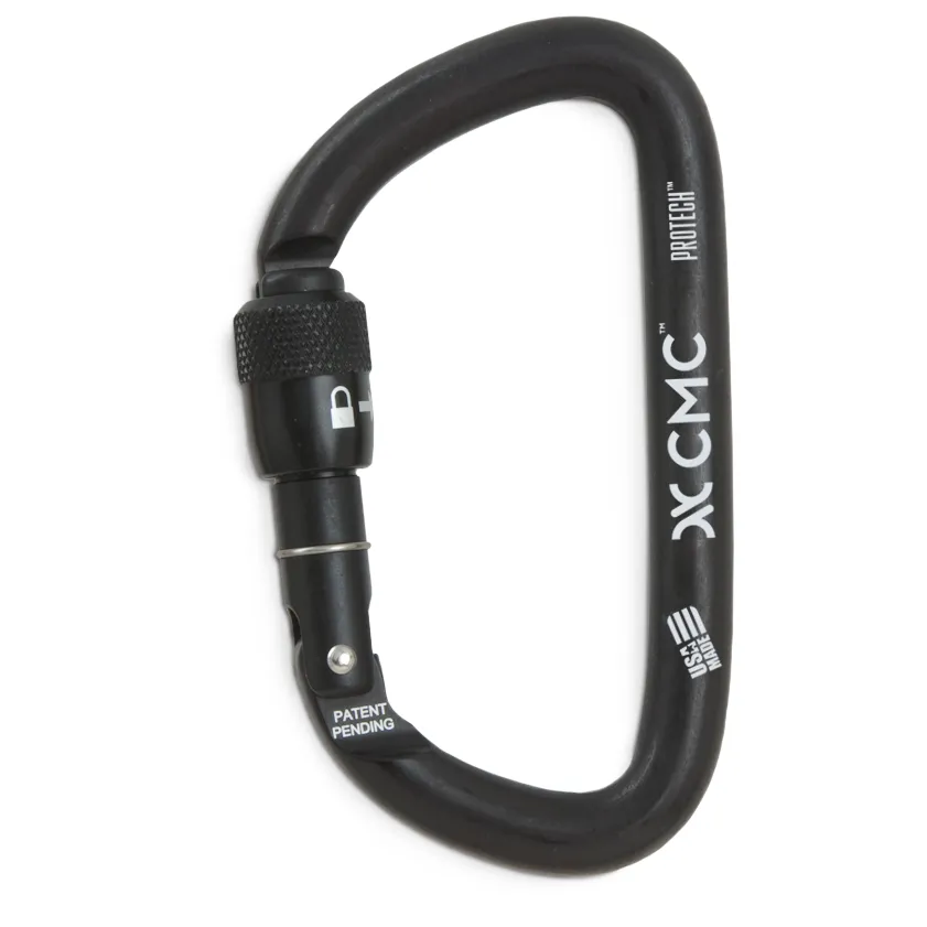 CMC ProTech Locking D Screw-Lock Carabiner