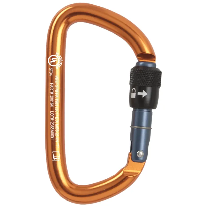 CMC ProTech Locking D Screw-Lock Carabiner