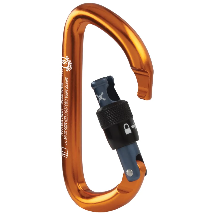 CMC ProTech Locking D Screw-Lock Carabiner