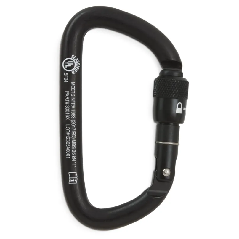 CMC ProTech Locking D Screw-Lock Carabiner