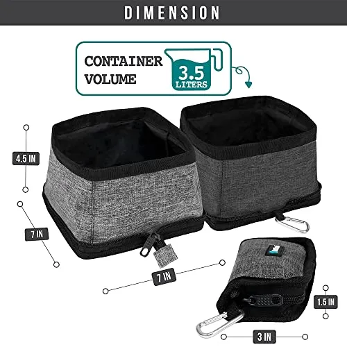 Collapsible Dog/Cat Bowl Set