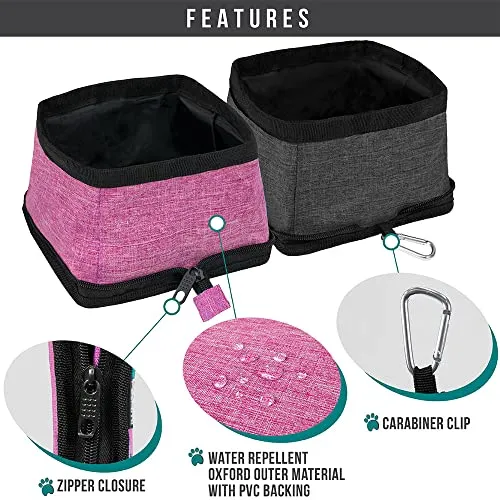 Collapsible Dog/Cat Bowl Set