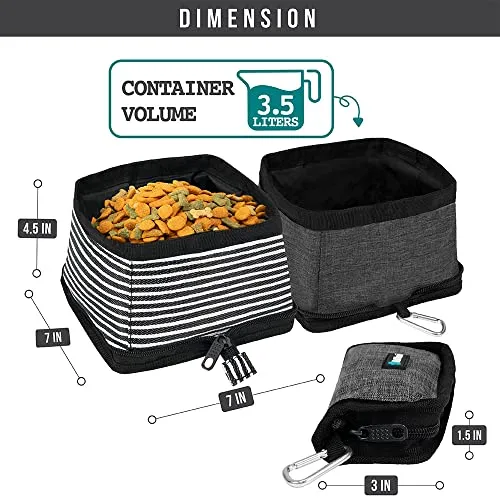 Collapsible Dog/Cat Bowl Set