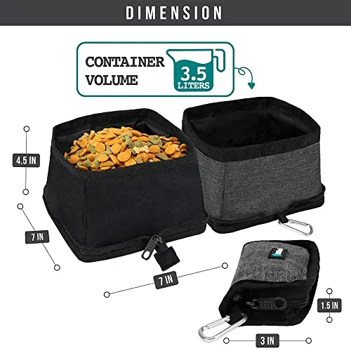 Collapsible Dog/Cat Bowl Set