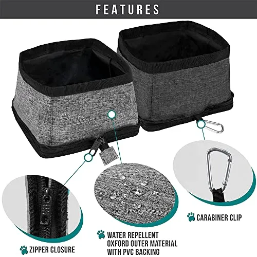 Collapsible Dog/Cat Bowl Set