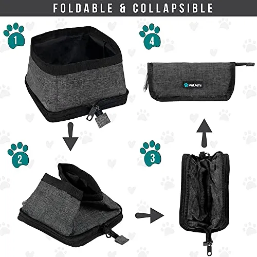 Collapsible Dog/Cat Bowl Set