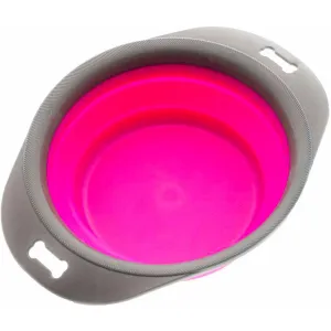 Collapsible Pet Feeding Bowl Pink - Portable Lightweight Durable Easy to Clean Travel Friendly