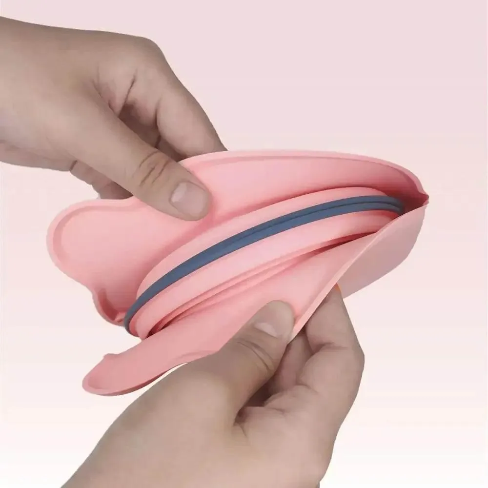 Collapsible Silicone Double Dog Bowl Travel Mat Feeder