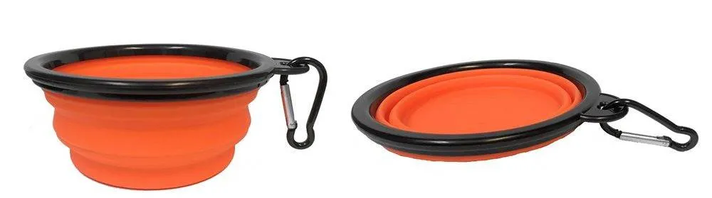 Collapsible Travel Bowl With Carabiner