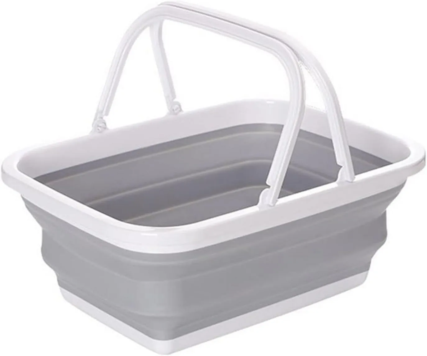 Collapsible wash basin 10L Folding Basins Portable Wash Basins Folding Laundry Tub Bathroom Kitchen AccessoriesTravel Foldable Plastic Wash Basin
