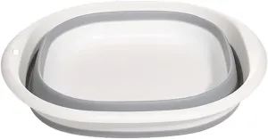 Collapsible wash Basin Folding Basin Kitchen Small Items Camping Supplies Housewares Household Cleaning Foldable Laundry Tub Bowl for Washing Durables(Small)