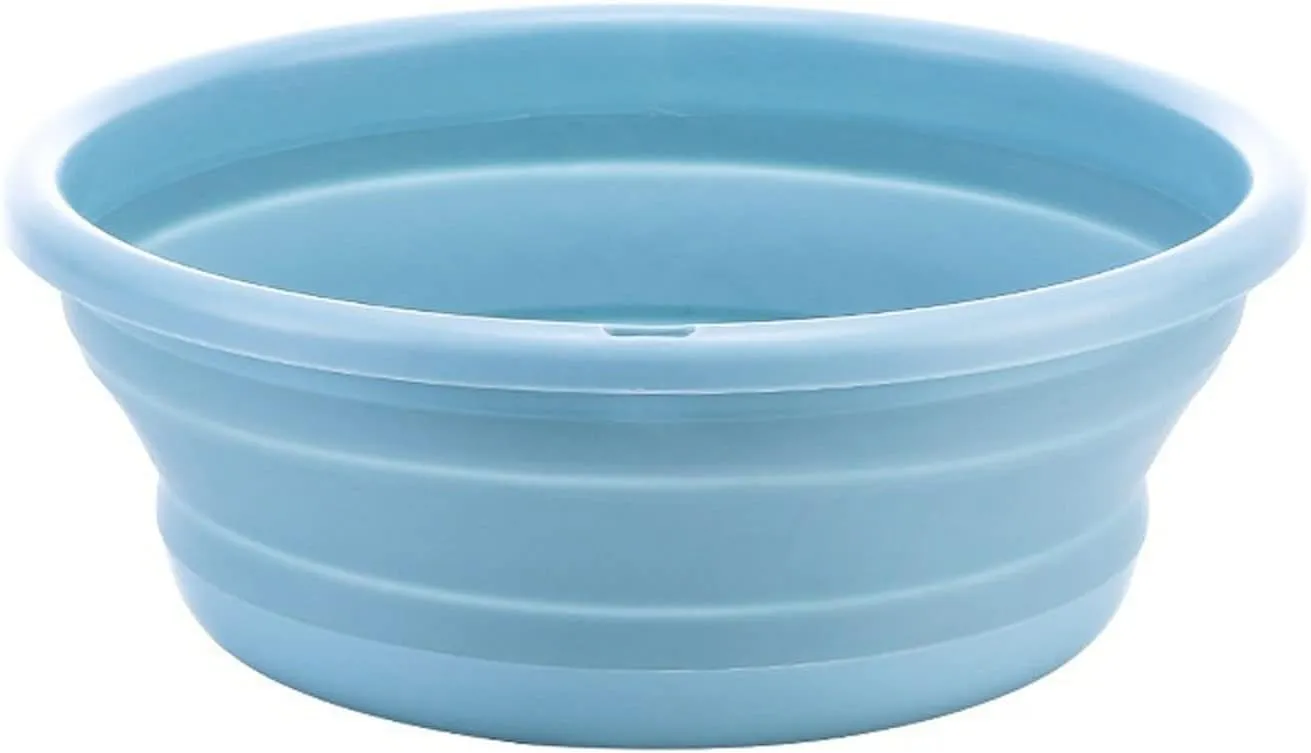 Collapsible wash Basin Portable Bowl Folding Bucket Folding Outdoor Tourism Promotion Camping Car Wash Bucket Folding Outdoor Camping Fishing Bucket(Blue,X-Large)