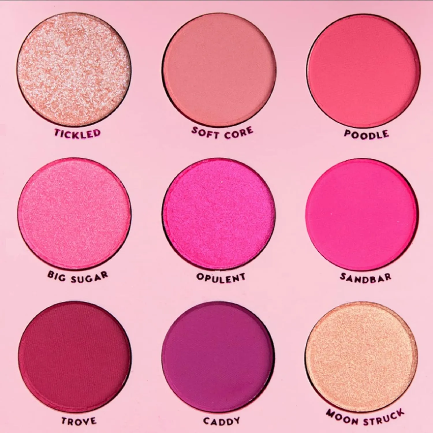 Colourpop Eyeshadow Palette OOH LA LA - Pink Monochromatic Shades, 0.3 Ounce