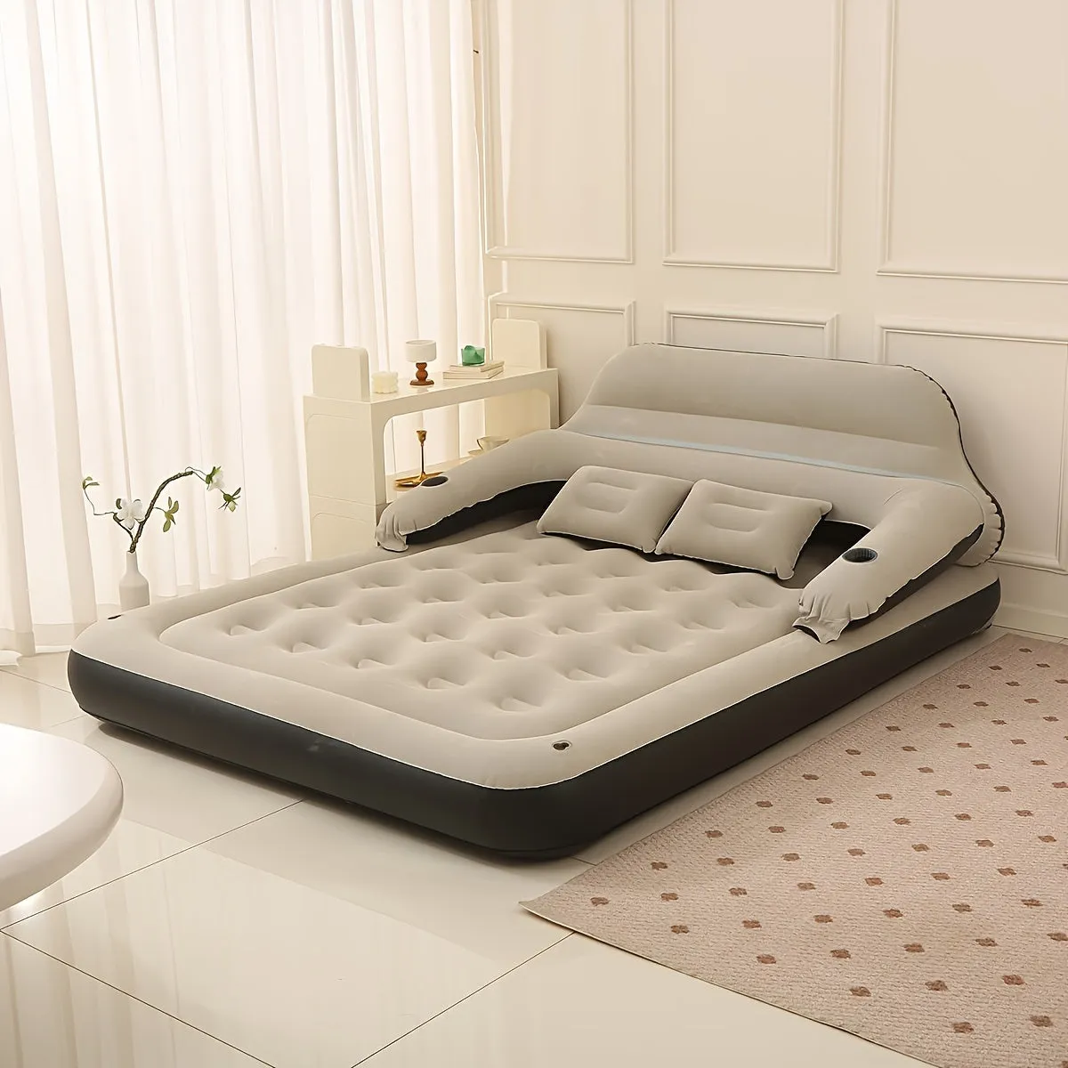 COMFORTAIR – Inflatable Mattress with Built-in Pump & Headrest for Ultimate Comfort