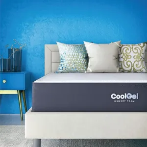Cool Gel 10 Inch Twin XL Mattress Memory Foam Medium Firm, Gel Memory Foam Mattress Twin XL Cooling, Made in the USA, 10" Depth with Pressure Relief, CertiPUR-US Certified Fiberglass Free, Bed