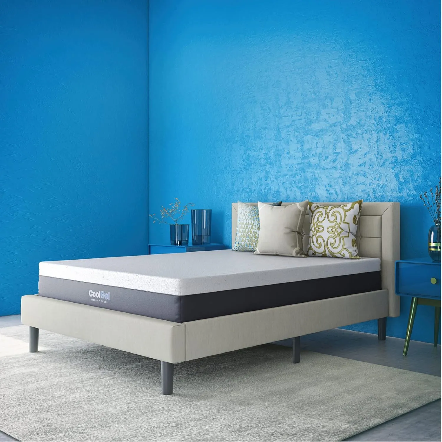 Cool Gel 12 Inch Full Size Mattress Memory Foam Medium Firm, Gel Memory Foam Mattress Full Matress Cooling, Made in the USA, 12" Depth with Pressure Relief, CertiPUR-US Certified No Fiberglass, Bed