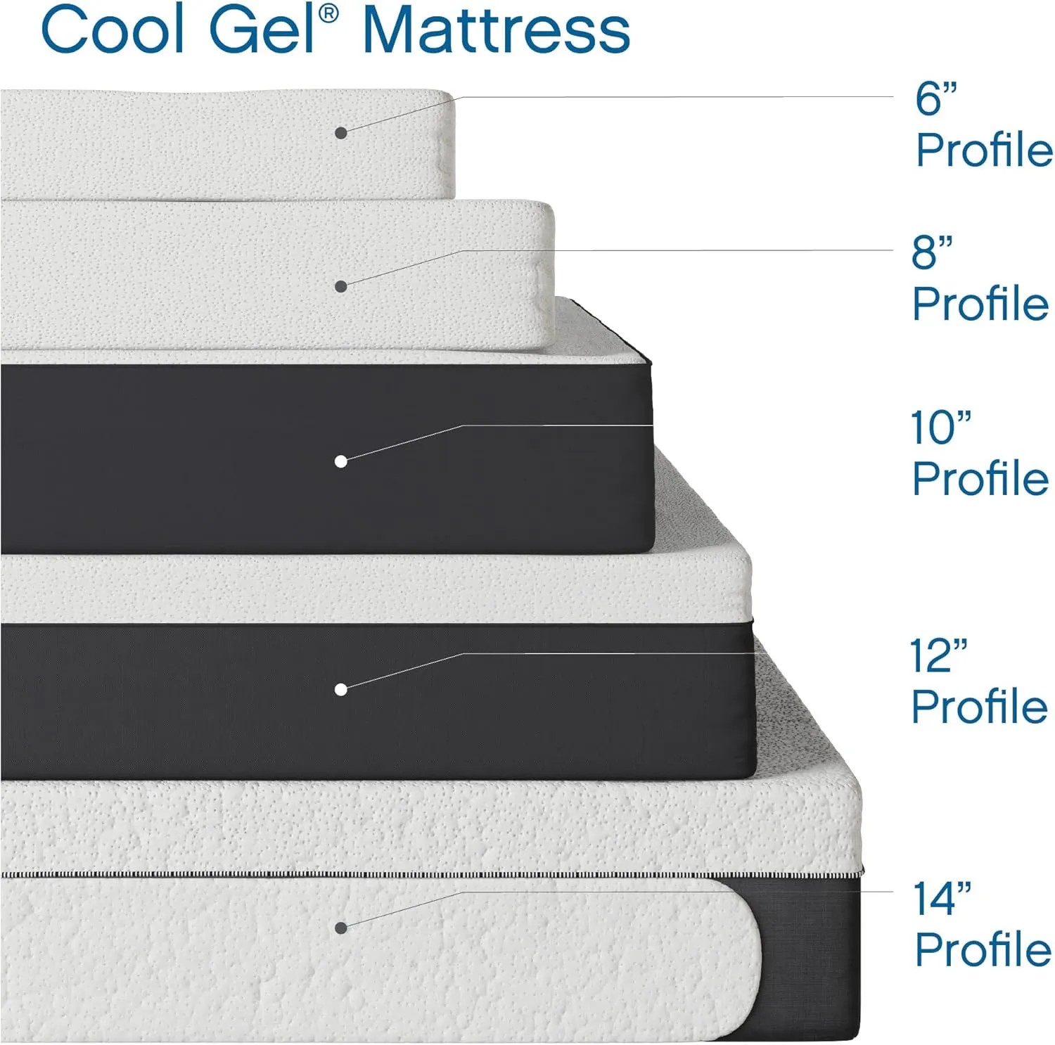 Cool Gel 12 Inch Full Size Mattress Memory Foam Medium Firm, Gel Memory Foam Mattress Full Matress Cooling, Made in the USA, 12" Depth with Pressure Relief, CertiPUR-US Certified No Fiberglass, Bed