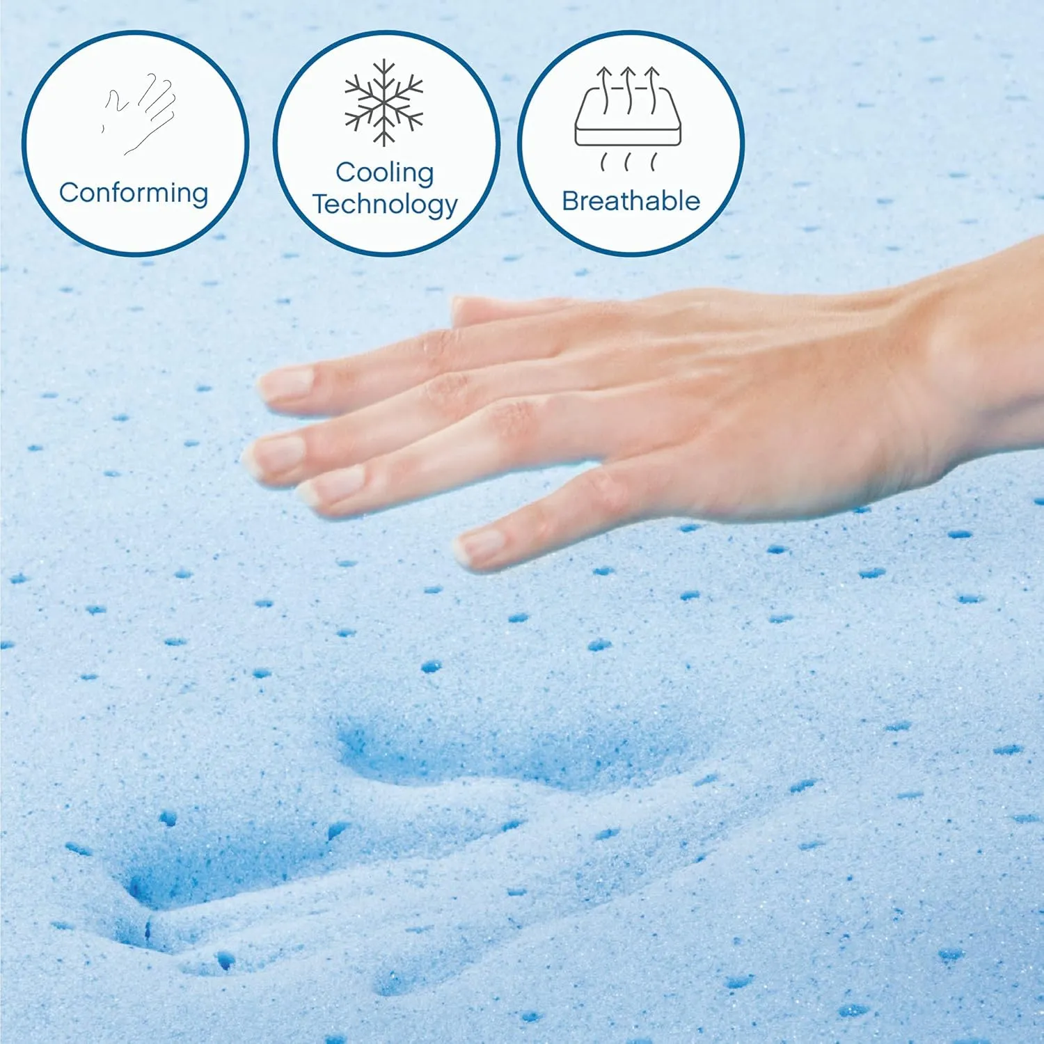 Cool Gel 8 Inch Short Queen Memory Foam Mattress Medium Firm, Memory Foam Mattress Short Queen Size Cooling, Made in the USA, 8" Depth with Pressure Relief, CertiPUR-US Certified, CoolGel Bed
