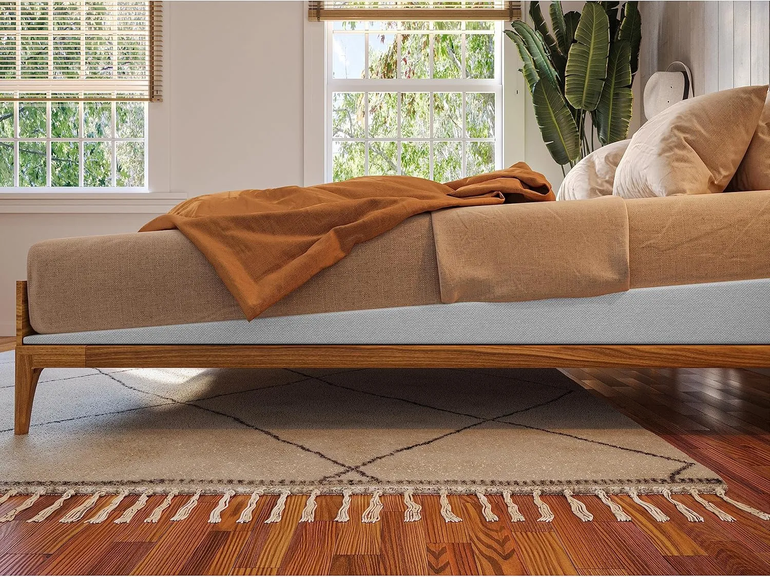 Covers for Avana Mattress Elevator - King Size, Covers ONLY, Poly/Cotton, White