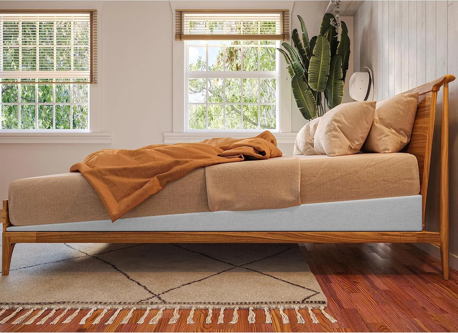 Covers for Avana Mattress Elevator - King Size, Covers ONLY, Poly/Cotton, White