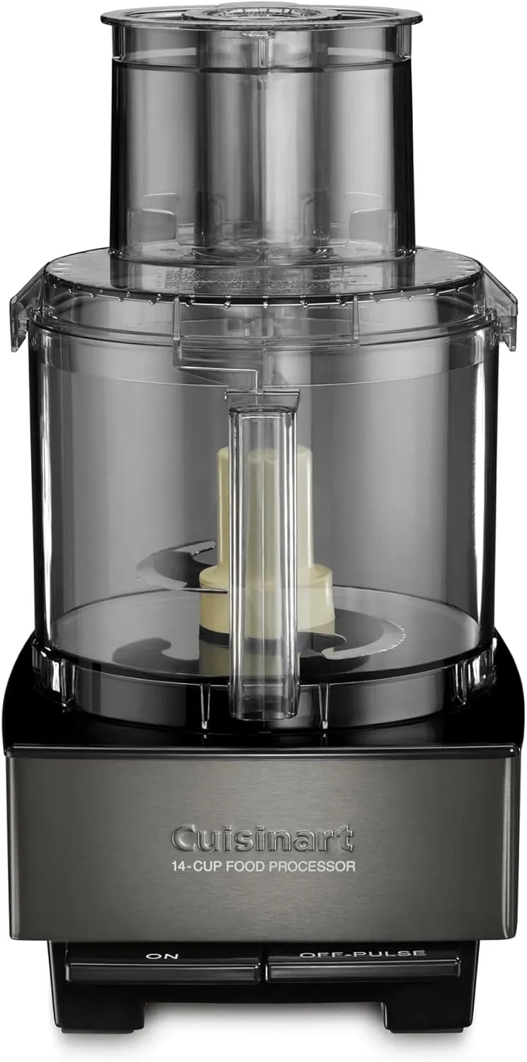 Cuisinart Food Processor 14-Cup Vegetable Chopper for Mincing, Dicing, Shredding, Puree & Kneading Dough, Black Stainless, DFP-14BKSY