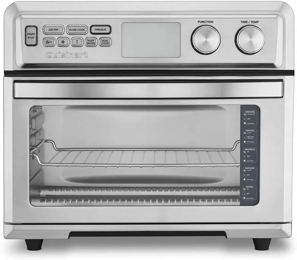 Cuisinart TOA-95 Digital AirFryer Toaster Oven, Premium 1800-Watt Oven with Digital Display and Controls – Extra-Large Capacity, Intuitive Programming and Adjustable Temperature, Stainless Steel